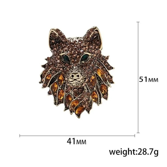 VQ Wolf Brooch - Picture 4 of 8